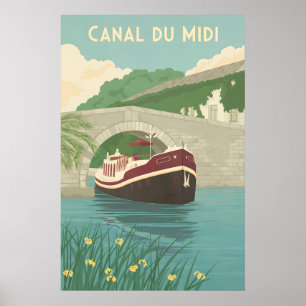 Canal du Midi France Travel Poster