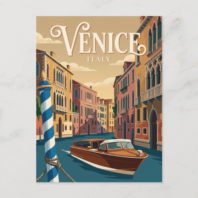 Canal Grande Italy Postcard (Front)