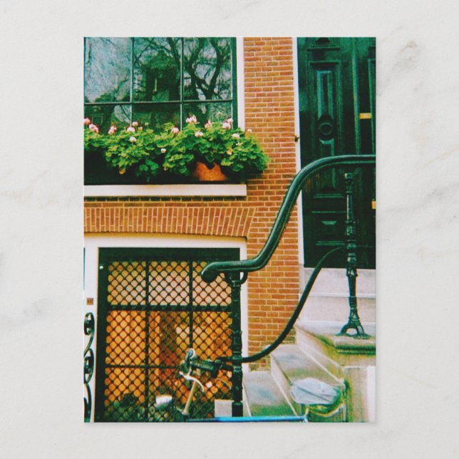 Canal house in Amsterdam Postcard (Front)