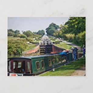 Canal Locks Postcard