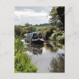 CANAL NARROWBOAT POSTCARD