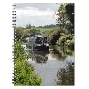 CANAL NARROWBOAT SPIRAL NOTEBOOK