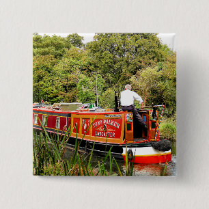 CANAL NARROWBOATS 15 CM SQUARE BADGE