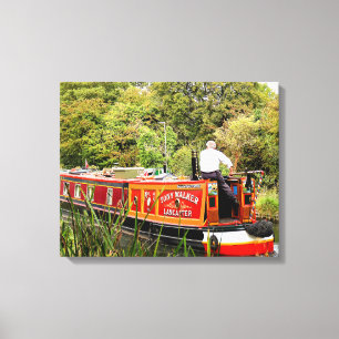 CANAL NARROWBOATS CANVAS PRINT