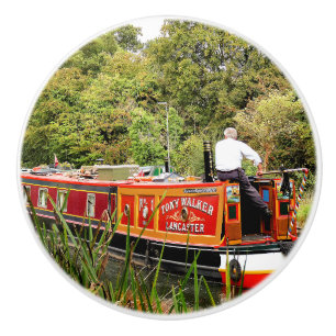 CANAL NARROWBOATS CERAMIC KNOB
