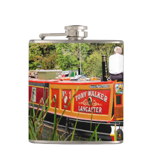 CANAL NARROWBOATS HIP FLASK