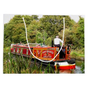 CANAL NARROWBOATS LARGE GIFT BAG