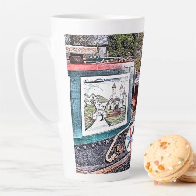 CANAL NARROWBOATS LATTE MUG (In Situ)