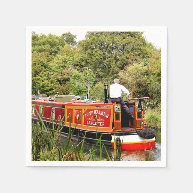 CANAL NARROWBOATS NAPKIN (Front)