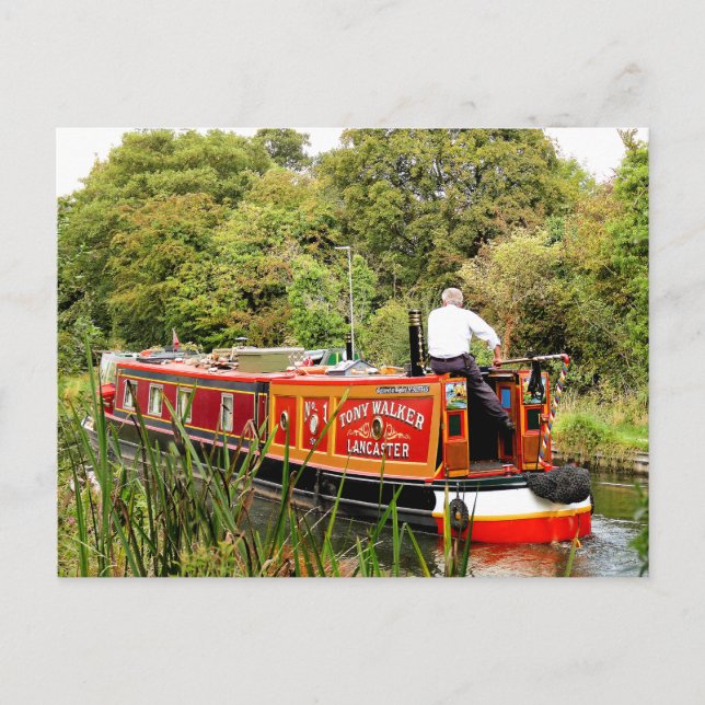CANAL NARROWBOATS POSTCARD (Front)