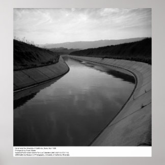 Canal near UC Davis, 1966 Poster
