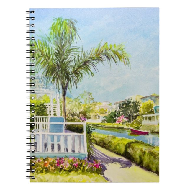Canal Patio Spiral Notebook (Front)