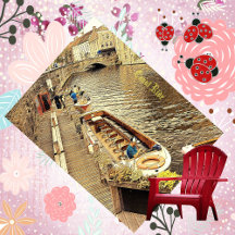 Canal Ride Boat Scenery Still Water Decorative Art