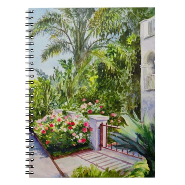 Canal Rose Garden Spiral Notebook (Front)