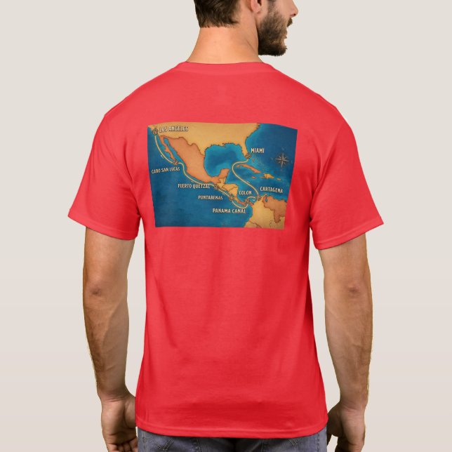 Canal Route Map T-Shirt (Back)