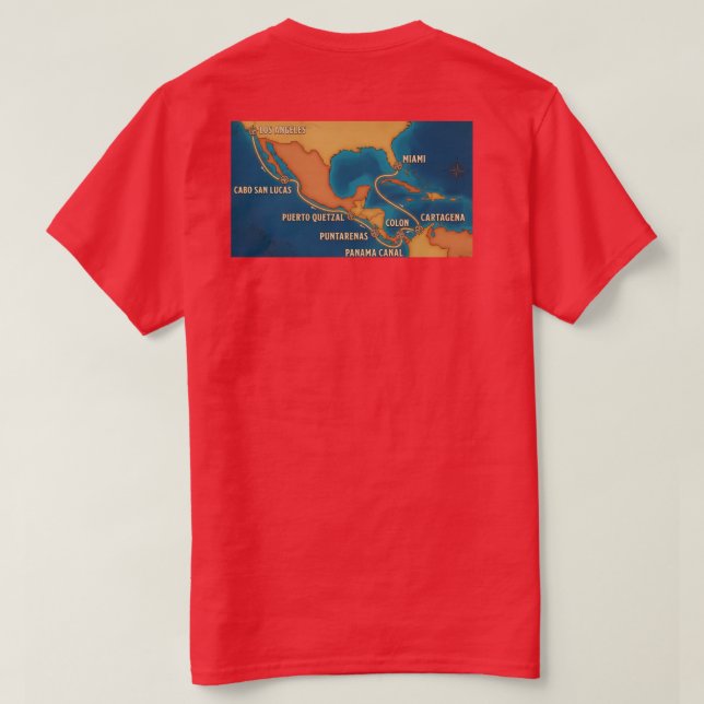 Canal Route Map T-Shirt (Design Back)