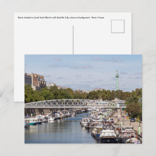 Canal Saint Martin - Paris Postcard