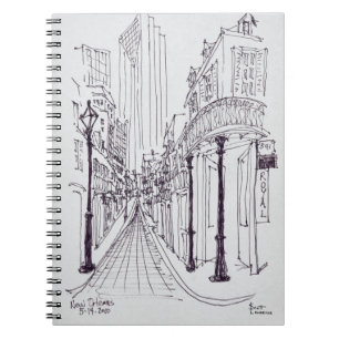 Canal Street New Orleans, Louisiana Spiral Notebook