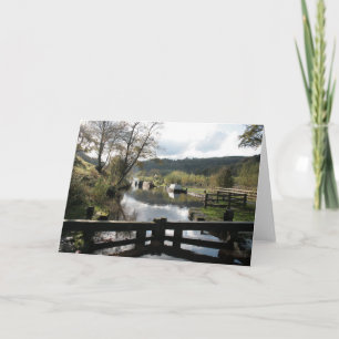 Canal themed card. Blank for your own message. Card