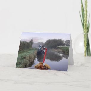 Canal themed card. Blank for your own message. Card