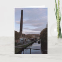Canal themed card. Blank for your own message.