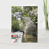 Canal themed card. Blank for your own message.