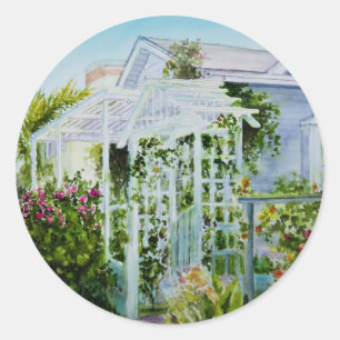 Canal Trellis Classic Round Sticker
