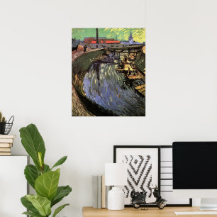 Canal with Women Washing by Vincent van Gogh Poster