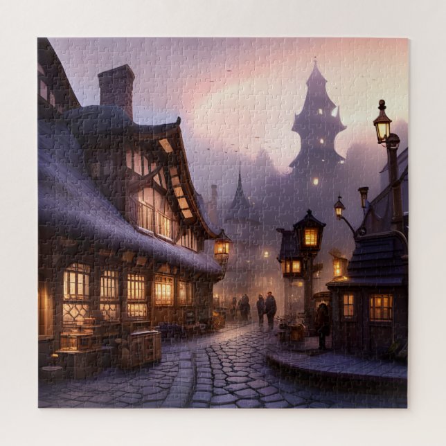 Canal Zone Nighttime Jigsaw Puzzle (Vertical)