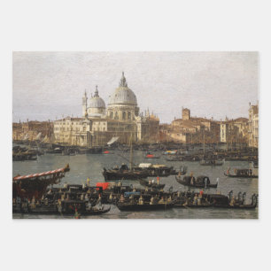 Canaletto Venice, the San Marco Basin Wrapping Pap Paper Sheet