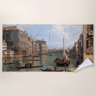 Canaletto View of the Grand Canal Beach Towel