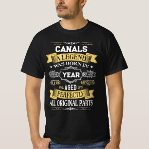 CANALS A Legend Was Born in Year T-Shirt