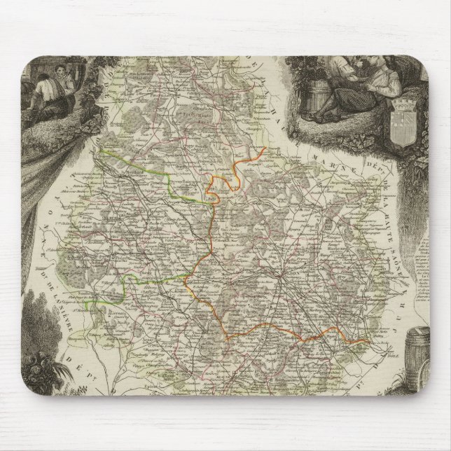 Canals and roads mouse pad (Front)