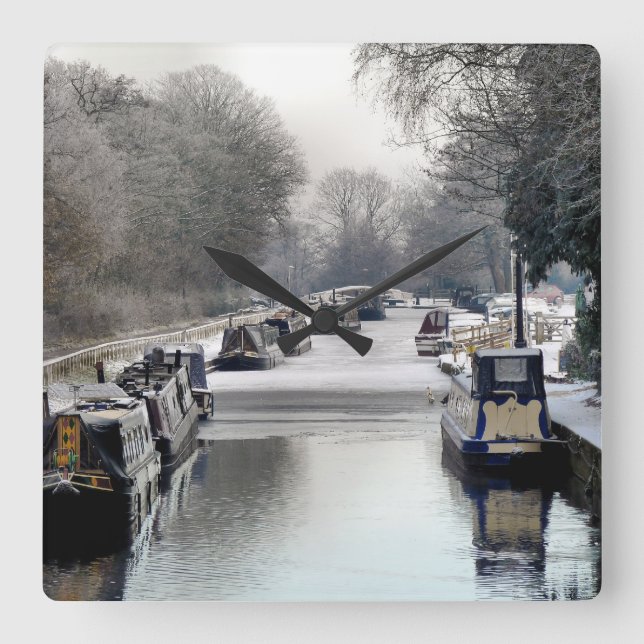 CANALS SQUARE WALL CLOCK (Front)