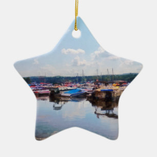 Canandaigua City Pier Ceramic Tree Decoration
