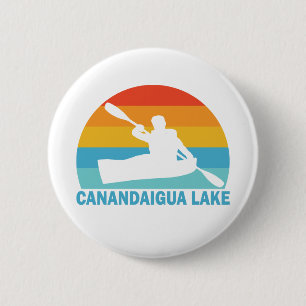 Canandaigua Lake New York Kayak 6 Cm Round Badge
