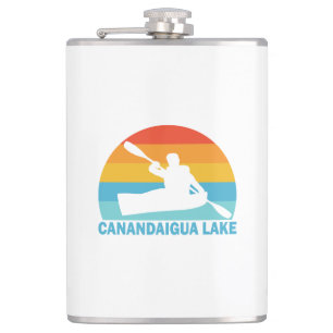Canandaigua Lake New York Kayak Hip Flask