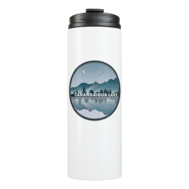 Canandaigua Lake New York Reflection Thermal Tumbler (Front)