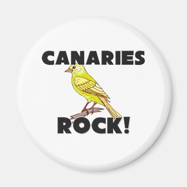 Canaries Rock Magnet (Front)