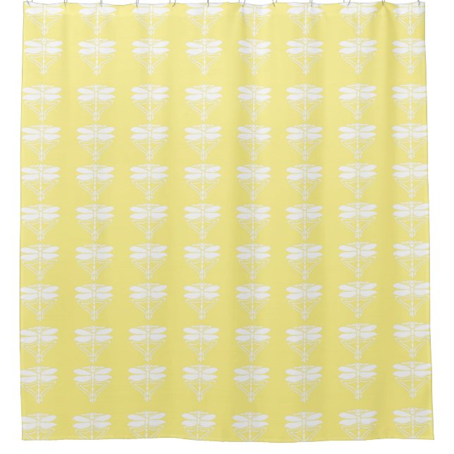 Canary Arts and Crafts Dragonflies Shower Curtain (Front)