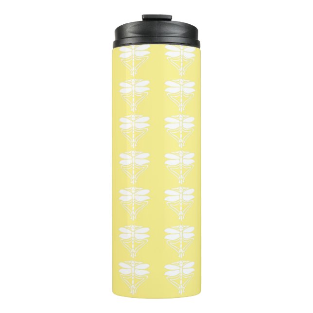 Canary Arts and Crafts Dragonflies Thermal Tumbler (Front)