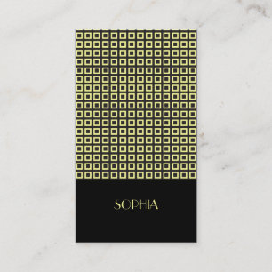 Canary Elegant Patterned Professional Business Card
