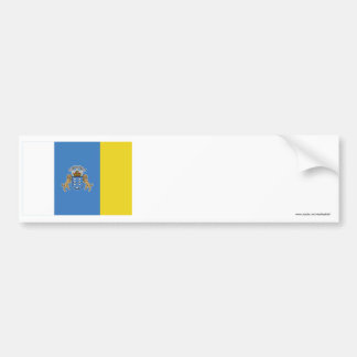 Canary Islands Flag Bumper Sticker