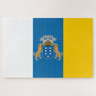 Canary Islands Flag (Canaries) (Canarias, Spain) Jigsaw Puzzle