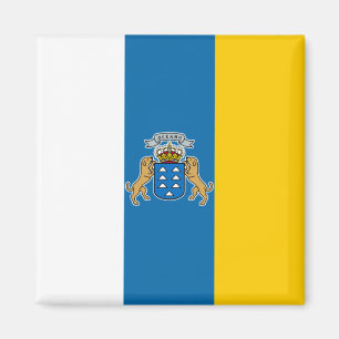 Canary Islands Flag (Canaries) (Canarias, Spain) Magnet