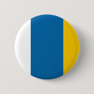 Canary Islands flag spain region symbol 6 Cm Round Badge