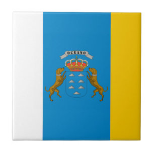 Canary Islands (Spain) Flag Tile