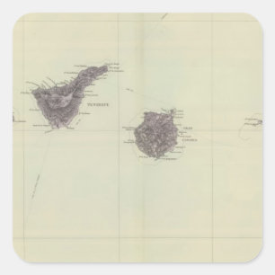 Canary Islands Square Sticker
