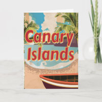 Canary Islands Vintage Travel Poster