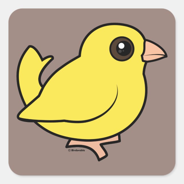 Canary Square Sticker (Front)